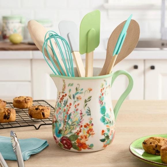 ❤️ New Pioneer Woman Floral Utensils Holder - Picture 1 of 10